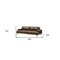 Homeroots 95" Chocolate Top Grain Leather Sofa With Black Legs 318816 - alternate 2