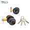 Ecs Hardware Durable Combo Lockset w/ Single Knob & Deadbolt, Entrance, Oil Rubbed Bronze, Grade 3 SC1 ECSH-3607-ORB-SC1 - alternate 3