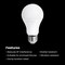 Feit Electric Feit A19 E26 (Medium) LED Bulb Bright White 60 Watt Equivalence 1 pk OM6093010KGARBX - alternate 3