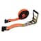 Mytee Products 2 ft ft x 30 ft Ratchet Tie Down Straps w/ Flat Hooks - 12,000 lbs Breaking Strength, 4PK RS230HD-ORx4 - alternate 3