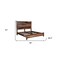 Homeroots Three Piece Dark Brown Solid Wood Bedroom Set 554223 - alternate 4