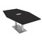 Skutchi Designs Hexagon Conference Table With Power, 48 in W, 84 in L, Black HAR-HEX.IR-48X84-DOU-U999ST19-ESIL - alternate 1