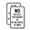 Signmission No Bicycles Skateboards Or In-line Skates Allowe Aluminum, 18" x 24", A-1824-25108 A-1824-25108 - alternate 1