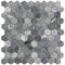 Apollo Tile 11x12 Bardiglio Nuvolato Marble Polished Floor and Wall Mosaic Tile 4.71 sqft/case, 5PK APLSE88G08A - alternate 3
