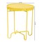 Baxton Studio Laverne Metal Accent Table, Yellow 259-14294-ZORO - alternate 3
