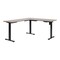 Osp Home Furnishings Primo 60in Sit/Stand, Grey / Black PMO6066-LG - alternate 1