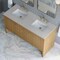 James Martin Vanities Hudson 60" Double Vanity, Light Natural Oak, w/ 3 CM Siberian Silestone Top 435-V60D-LNO-3SFR - alternate 3