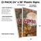 Signmission Gumbo, Plastic Signs Only 24 Inch x 36 Inch, Corrugated Plastic, 2PK CSB-2436-2PACK-Gumbo - alternate 2