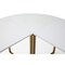Homeroots 71" White and Gold Wood and Metal L Shape Writing Desk 543804 - alternate 2