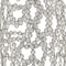Homeroots 32" Silver Cylinder Crystal Glass Floor Vase With Faux Crystals 480048 - alternate 3