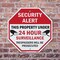 Signmission Security Alert This Property Under, 10 inch X 10 inch, Aluminum Metal Signs, 2PK OC-A-2PACK-10-1 - alternate 2