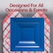 Smarty Had A Party Midnight Blue Square Plastic Dinnerware Value Set (120 Dinner Plates + 120 Salad Plates), 240PK 6819VP-CASE - alternate 3
