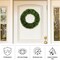 Pure Garden Faux Foxtail Fern Wreath, Artificial Wreath for the Front Door, Home Decor, UV Resistant 20 Inches 50-111BG - alternate 3