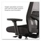 Union & Scale Workspace2.0 500 Series Task Chair, Supports Up to 300 lb, 17.8" - 22.8" Seat Height, Black 51972 - alternate 2
