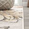 Jonathan Y Giglio Modern Botanical Flower Orange/Blue/Cream 2 ft. x 8 ft. Runner Rug CTP202B-28 - alternate 3