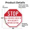 Signmission Stop All Drivers Check in With Secu, 10 Inch X 10 Inch, Vinyl Decal OC-D-10-242 - alternate 3