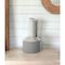 Homeroots 9" Gray And White Cylinder Ceramic Urns Jars 392211 - alternate 2