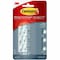 Command Cable Clip, Plastic, 5 mm Bundle Dia., Clear, 1-1/4 in L 17017CLRES - alternate 1