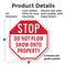 Signmission Stop Do Not Plow Snow onto Property, 6 Inch X 6 Inch, Plastic Sign OC-P-6-193 - alternate 4