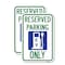Signmission Ev Only With Electric Vehicle Charging Station Graphic, 18'' X 24'', Heavy Gauge Aluminum, 2PK A-1824-2PACK-24089 - alternate 1