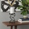 Homeroots 14" Black Geometric Glass And Metal Tabletop Pillar Candle Holder 608388 - alternate 2