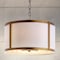 Jonathan Y Thatcher 17" Metal LED Pendant Light, Gold/White JYL3510B - alternate 4