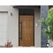 Vdomdoors Steel Door Deux 6683 Natural Oak Transom Window Sidelite Entry Door Painted W36xH80+16 Left hand In DEUX6683EXD-OAK-W36 X H80+16-LH-I - alternate 2
