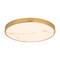 Vaxcel Aurelia 12-in Brushed Gold Contemporary Round LED Flush Mount Ceiling Light Alabaster Shade C0355 - alternate 1