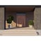 Vdomdoors Front Exterior Prehung Aluminum Double Doors Ronex1055 Teak Top Transom Mirrored Clear Glass Top RONEX1055DEXD-OAK-W72xH80+14-LH-O - alternate 2