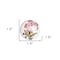 Homeroots Set of Twelve Pink And White Floral Ceramic Drawer Pull Knobs, 12PK 321671 - alternate 3