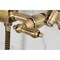 Kingston Brass Two-Handle Wall Mount Bridge Kitchen Faucet with Brass Sprayer, Antique Brass KS2443ALBS - alternate 2
