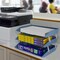 Acrimet Facility 3 Tier Letter Tray Side Load Letter Size Desktop File Organizer Plastic Solid Blue 255.AO - alternate 2