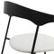 Leisuremod Lyra Collection Modern Chair in Black back and White Seat LCBL-41OW - alternate 2