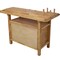 Wrightmaster 55 in. W x 24 in. D Rubberwood Workbench with 3 Drawers & Storage Cabinet, 330 lb Capacity ZR-94607 - alternate 2