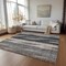 Homeroots 5' X 8' Brown Gray And Ivory Botanical Leaves Washable Indoor Outdoor Area Rug 581931 - alternate 4