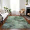Homeroots 5' X 8' Green And Brown Abstract Washable Indoor Outdoor Area Rug 577620 - alternate 4