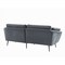 Homeroots 84" Dark Gray Sofa With Black Legs 480915 - alternate 3