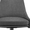 Homeroots Gray and Black Upholstered Fabric Dining Side Chair 653942 - alternate 3