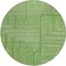 Homeroots 8' Green And Ivory Round Geometric Washable Indoor Outdoor Area Rug 600818 - alternate 2