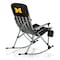 Picnic Time Family Of Brands NCAA Michigan Wolverines Outdoor Rocking Camp Chair - XL Heavy Duty Camping Chair 805-01-175-344-0 - alternate 2