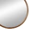 Homeroots 32" Brown Round Wood Framed Accent Mirror 485081 - alternate 2