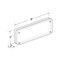 Azar Displays Acrylic Magnetic Photo Frame Block 3" x 8" Vertical/Horizontal 104431-RND-GS - alternate 2