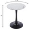 Leisuremod Bristol Round MDF Dining Table - Pedestal Base Kitchen Table, Modern Style BTBL-B27MWT - alternate 3