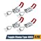 Powertec Toggle Clamp 1320lbs Holding Capacity, Type-4003 Adjustable Pull Action Latch Lock Hole, 4PK 20347-P4 - alternate 1