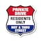 Signmission Private Driveway Shield Sign Private Dri, 12 Inch X 12 Inch, Plastic Sign SHI-P-12-436 - alternate 1