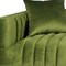 Homeroots 90" Olive Green Velvet Sofa And Toss Pillows With Gold Legs 489537 - alternate 3