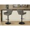 Monarch Specialties Barstool, Adjustable-in. H, Bar Height, Counter Height, Kitchen, Taupe Fabric, Black Metal, 2PK I 2331 - alternate 2