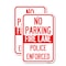 Signmission No Parking Fire Lane Police Enforced, 18'' X 24'' 2 Signs, Heavy Gauge Aluminum, 2PK A-1824-2PACK-23734 - alternate 1
