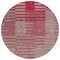 Homeroots 8' Burgundy Pink And Blush Round Striped Washable Indoor Outdoor Area Rug 613165 - alternate 4