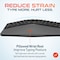 Delton KB250&S38 2.4GHz Wireless Ergonomic Keyboard and Mouse Combo, Black KB250/S38 - alternate 2